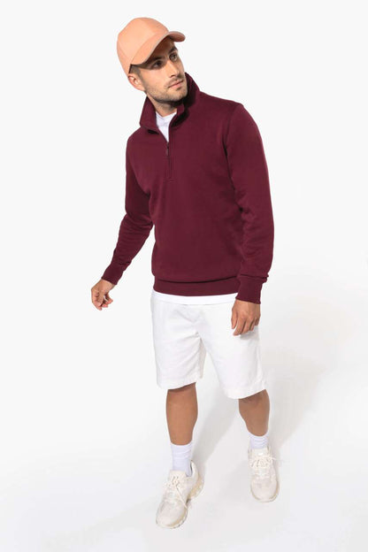 KA487 - ZIPPED NECK SWEATSHIRT