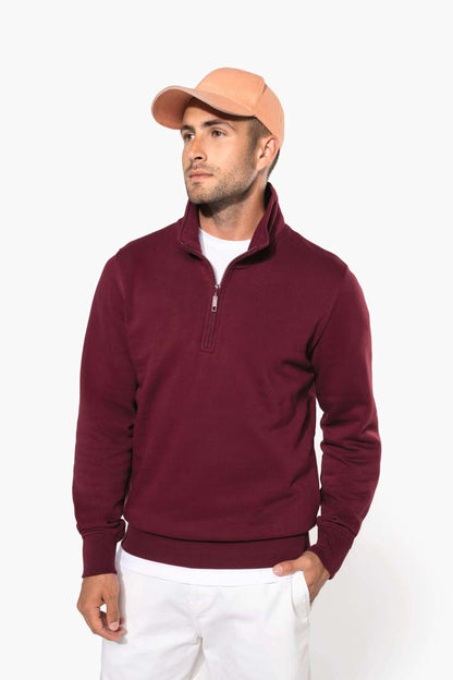KA487 - ZIPPED NECK SWEATSHIRT