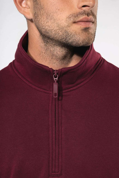 KA487 - ZIPPED NECK SWEATSHIRT