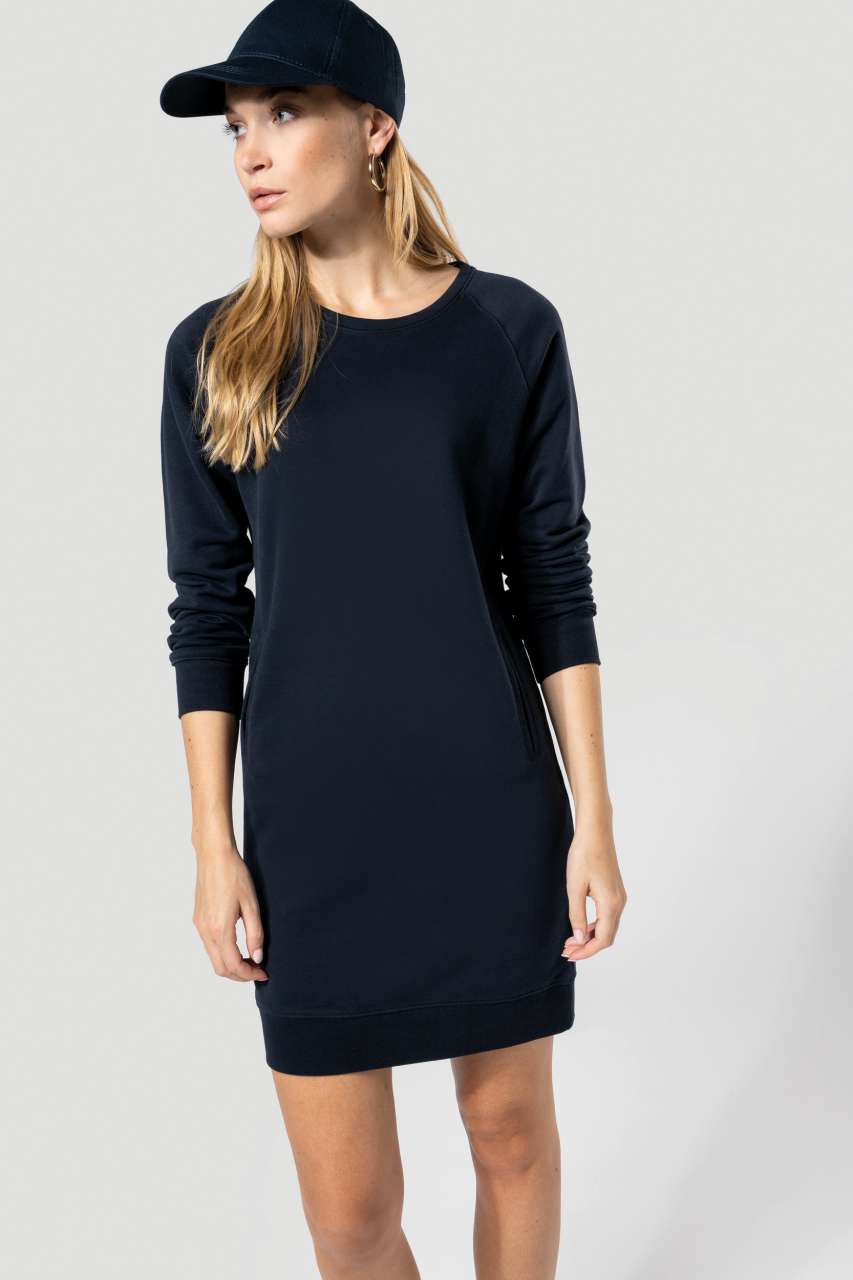 KA493 - ORGANIC FLEECE LOUNGE DRESS