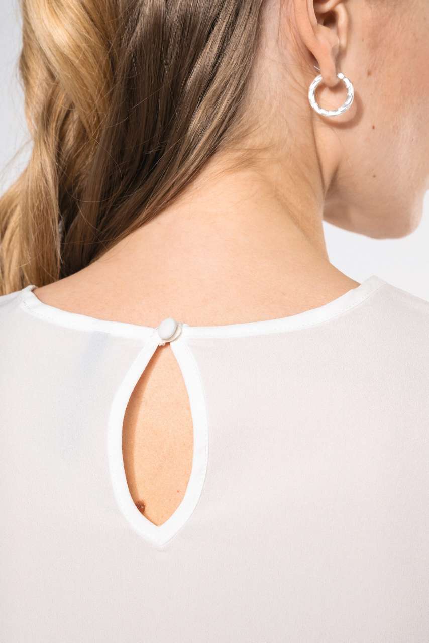 KA5002 - LADIES' SHORT-SLEEVED CREPE BLOUSE