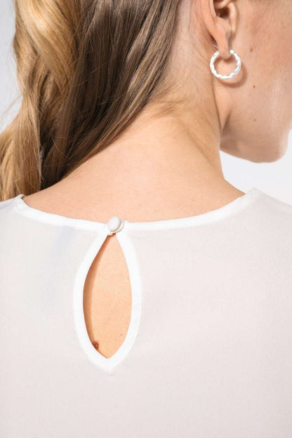 KA5002 - LADIES' SHORT-SLEEVED CREPE BLOUSE