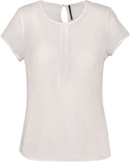 KA5002 - LADIES' SHORT-SLEEVED CREPE BLOUSE
