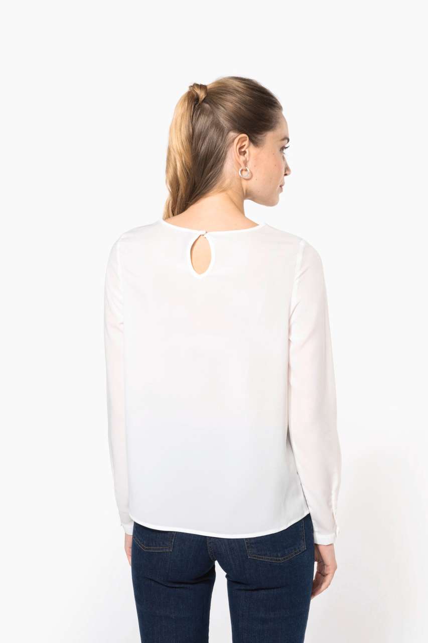 KA5003 - LADIES' LONG-SLEEVED CREPE BLOUSE