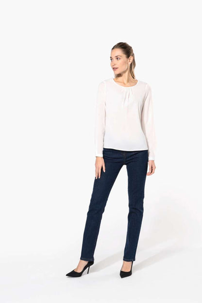 KA5003 - LADIES' LONG-SLEEVED CREPE BLOUSE