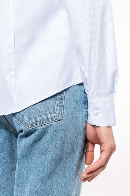 KA510 - LADIES’ LONG-SLEEVED COTTON POPLIN SHIRT