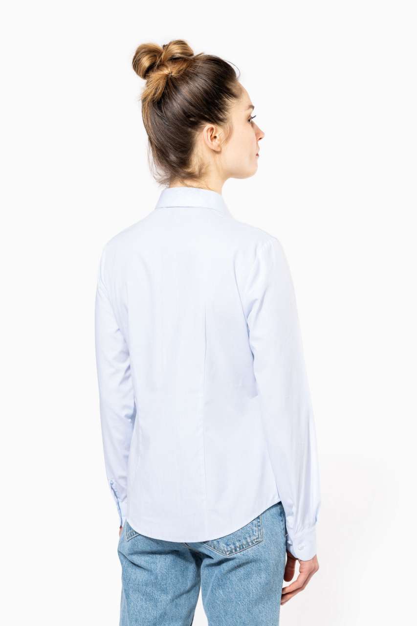 KA510 - LADIES’ LONG-SLEEVED COTTON POPLIN SHIRT