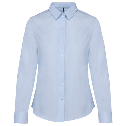 KA510 - LADIES’ LONG-SLEEVED COTTON POPLIN SHIRT