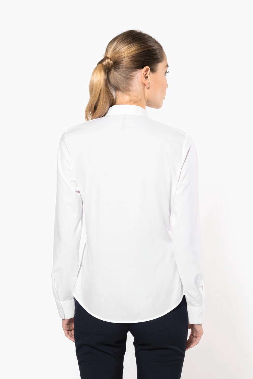 KA514 - LADIES' LONG-SLEEVED MANDARIN COLLAR SHIRT