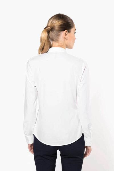 KA514 - LADIES' LONG-SLEEVED MANDARIN COLLAR SHIRT