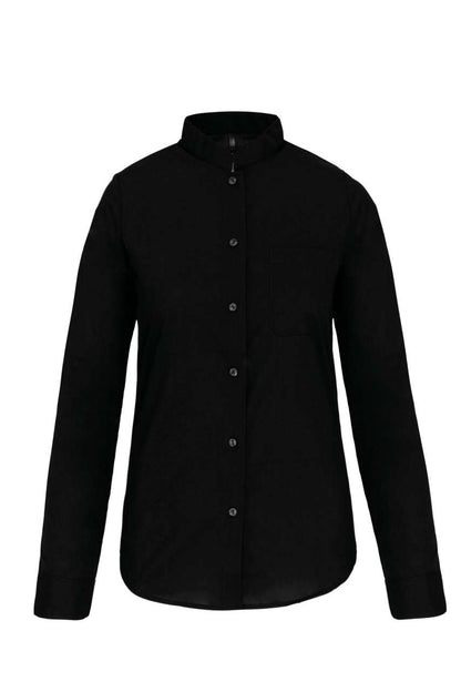 KA514 - LADIES' LONG-SLEEVED MANDARIN COLLAR SHIRT