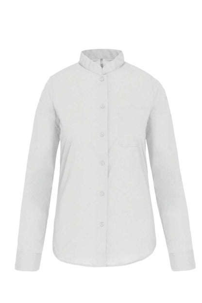 KA514 - LADIES' LONG-SLEEVED MANDARIN COLLAR SHIRT