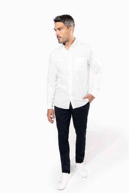 KA516 - LONG-SLEEVED WASHED OXFORD COTTON SHIRT