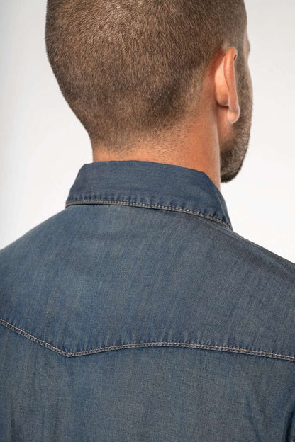 KA519 - MEN'S LONG-SLEEVED DENIM SHIRT