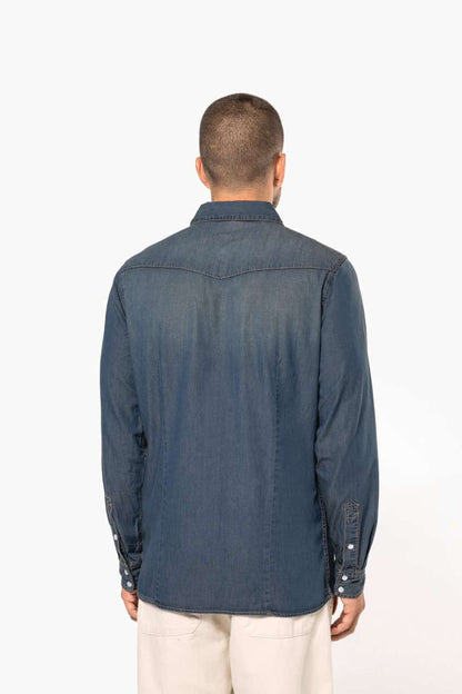 KA519 - MEN'S LONG-SLEEVED DENIM SHIRT