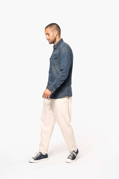 KA519 - MEN'S LONG-SLEEVED DENIM SHIRT