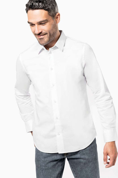 KA529 - LONG-SLEEVED COTTON/ELASTANE SHIRT