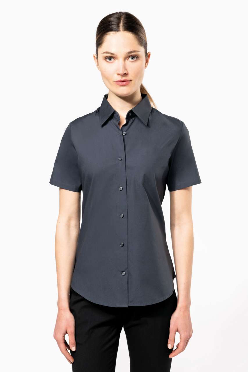 KA532 - LADIES' SHORT-SLEEVED COTTON/ELASTANE SHIRT
