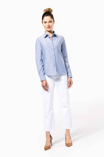 KA534 - LADIES' LONG-SLEEVED OXFORD SHIRT