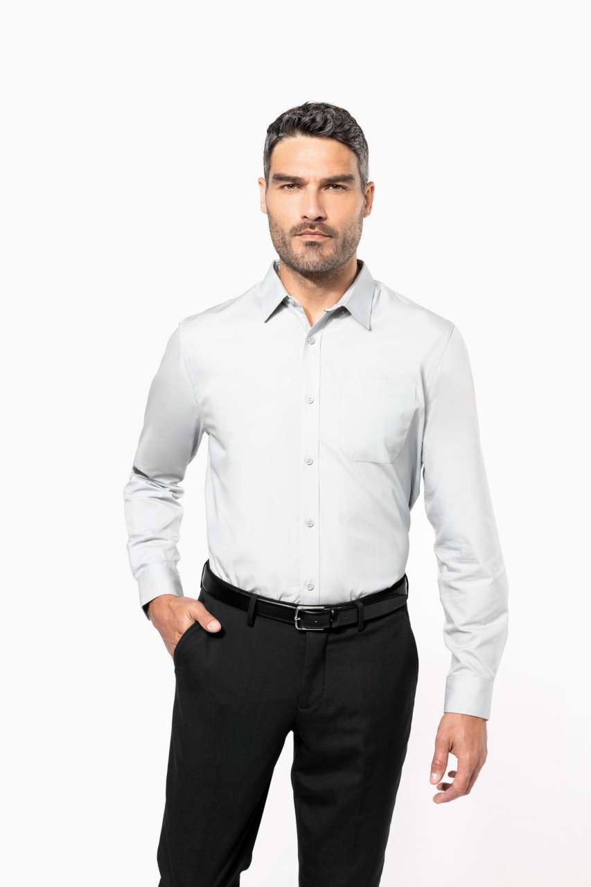 KA541 - MEN'S LONG-SLEEVED COTTON POPLIN SHIRT