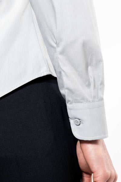 KA542 - LADIES' LONG-SLEEVED COTTON POPLIN SHIRT