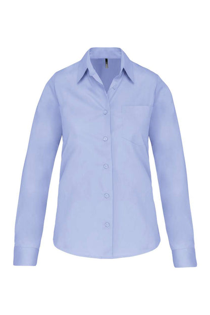 KA542 - LADIES' LONG-SLEEVED COTTON POPLIN SHIRT