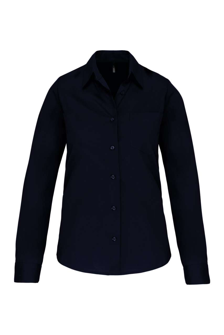 KA542 - LADIES' LONG-SLEEVED COTTON POPLIN SHIRT