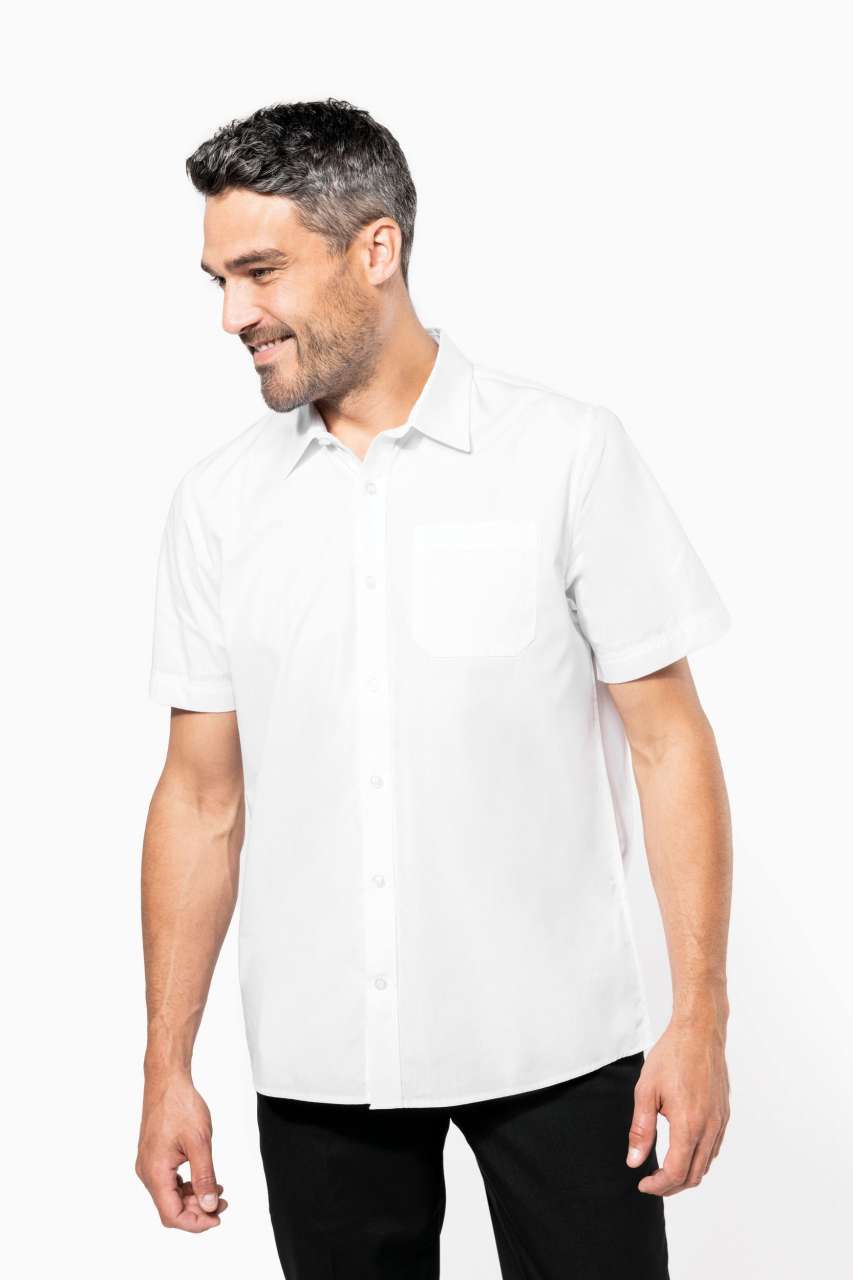 KA543 - MEN'S SHORT-SLEEVED COTTON POPLIN SHIRT