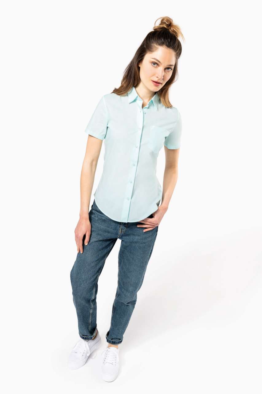 KA548 - JUDITH - LADIES' SHORT-SLEEVED SHIRT – Mărimi 2XL, 3XL, 4XL, XS, S