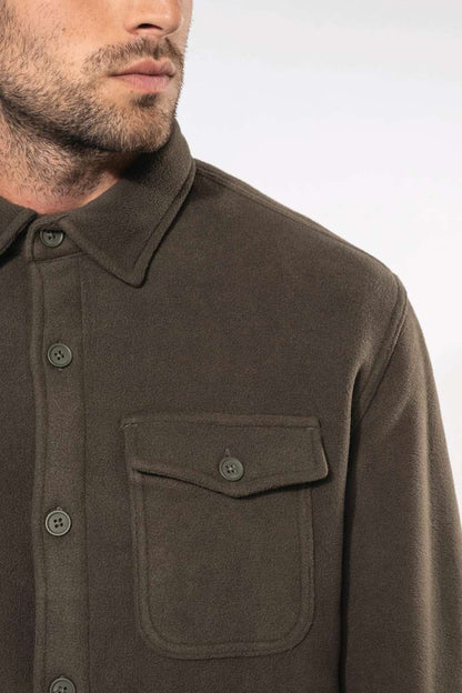 KA582 - SHERPA-LINED FLEECE OVERSHIRT