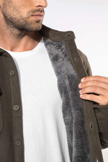 KA582 - SHERPA-LINED FLEECE OVERSHIRT