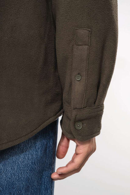KA582 - SHERPA-LINED FLEECE OVERSHIRT