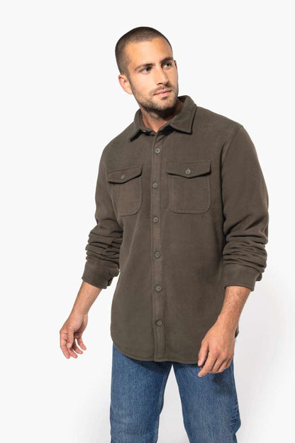 KA582 - SHERPA-LINED FLEECE OVERSHIRT