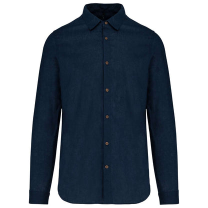 KA588 - MEN'S LONG SLEEVE LINEN AND COTTON SHIRT