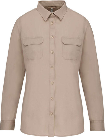 KA591 - LADIES' LONG-SLEEVED SAFARI SHIRT