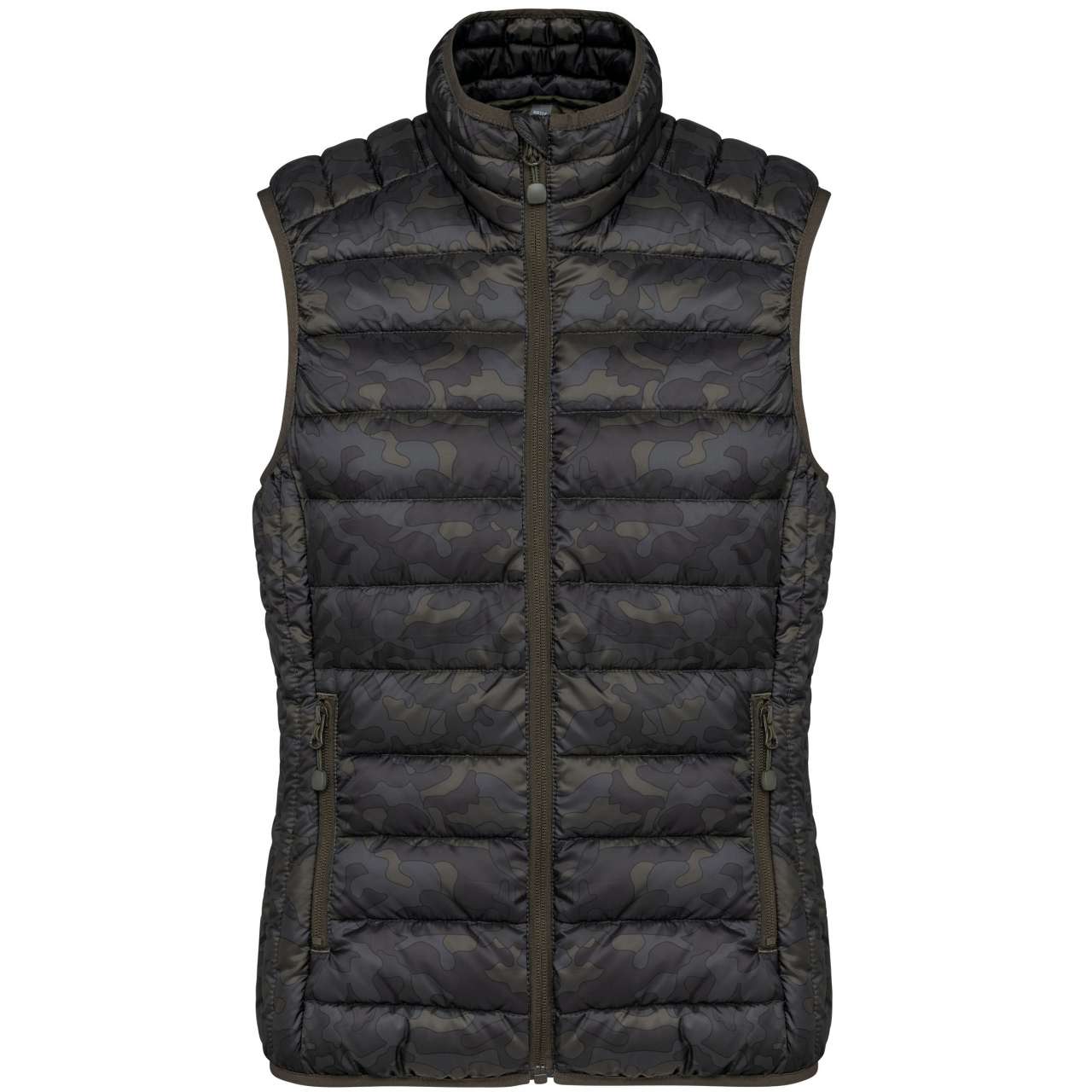 KA6114 - LADIES' LIGHTWEIGHT SLEEVELESS FAKE DOWN JACKET