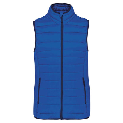 KA6114 - LADIES' LIGHTWEIGHT SLEEVELESS FAKE DOWN JACKET