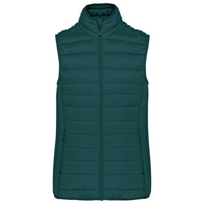 KA6114 - LADIES' LIGHTWEIGHT SLEEVELESS FAKE DOWN JACKET
