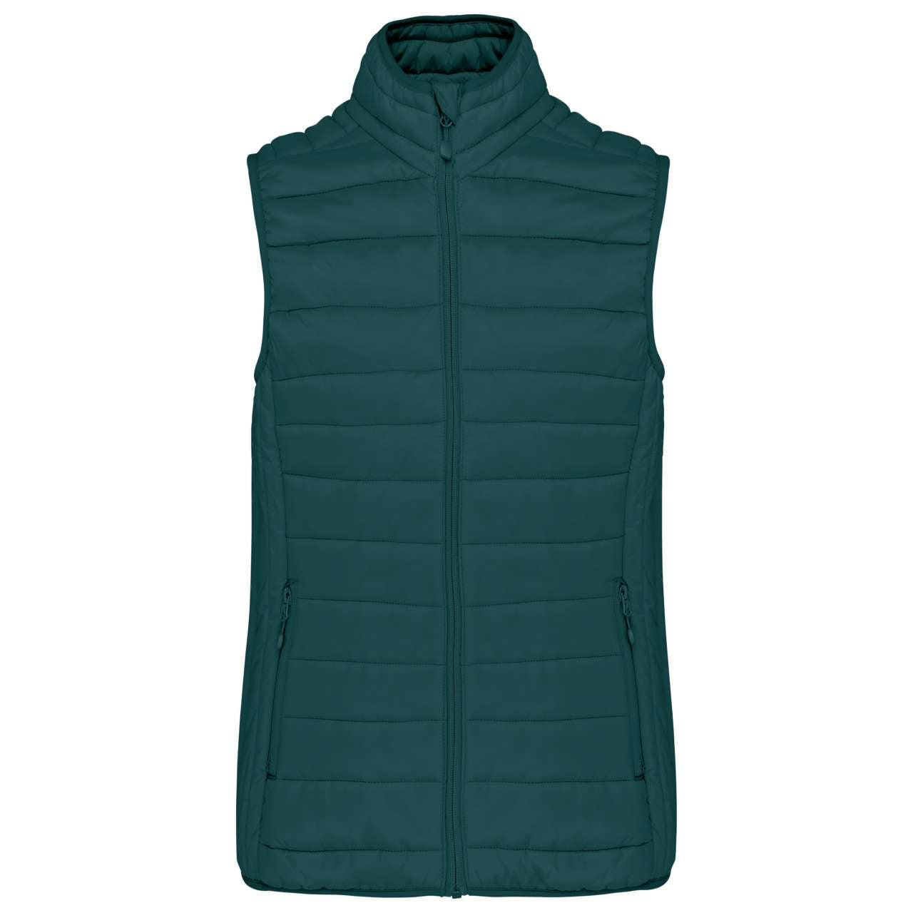 KA6114 - LADIES' LIGHTWEIGHT SLEEVELESS FAKE DOWN JACKET
