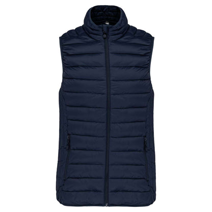 KA6114 - LADIES' LIGHTWEIGHT SLEEVELESS FAKE DOWN JACKET