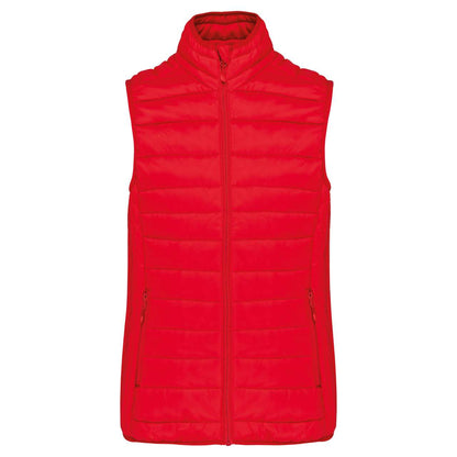 KA6114 - LADIES' LIGHTWEIGHT SLEEVELESS FAKE DOWN JACKET