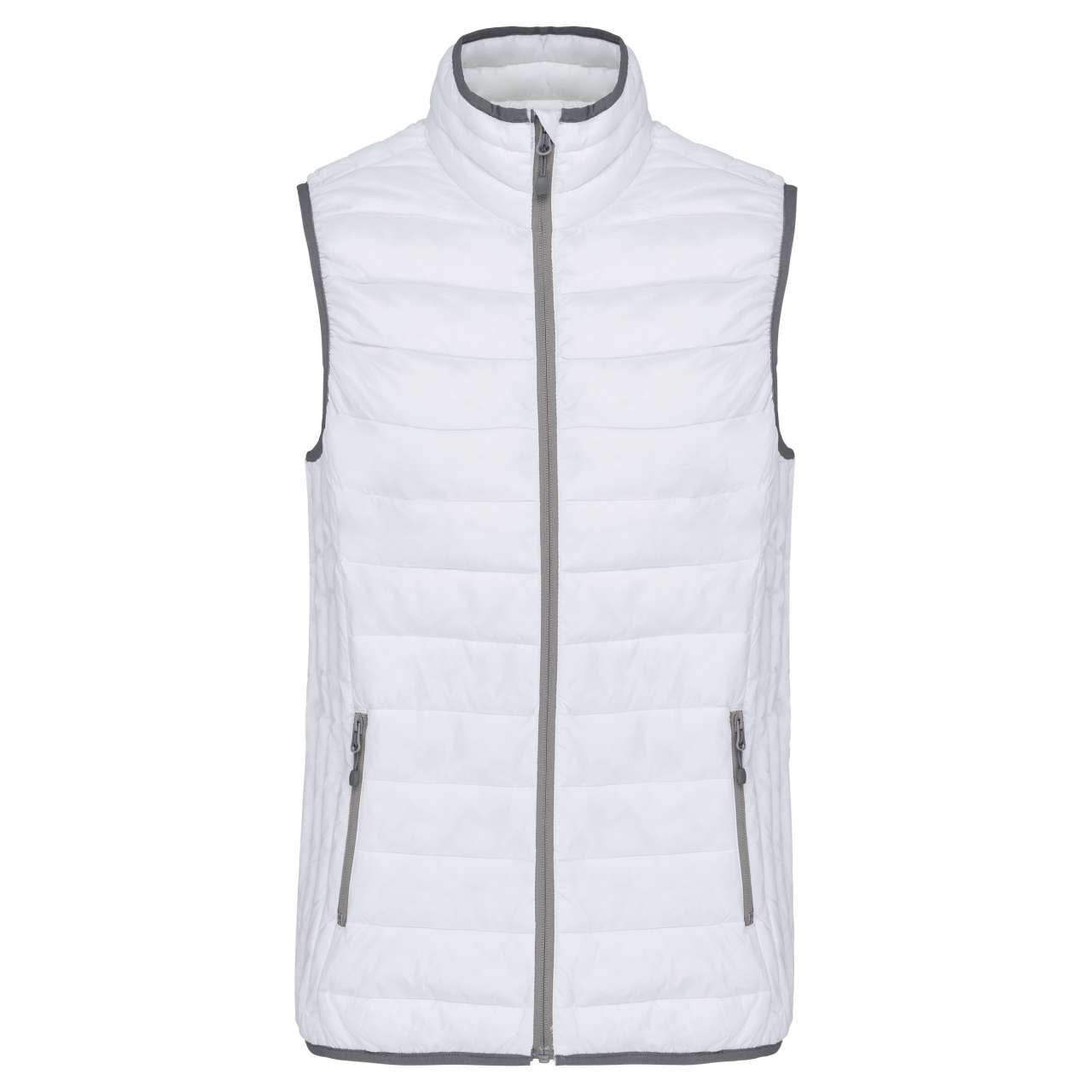 KA6114 - LADIES' LIGHTWEIGHT SLEEVELESS FAKE DOWN JACKET