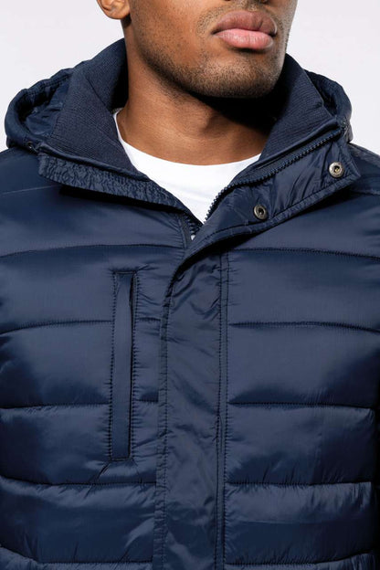 KA6128 - MEN'S LIGHTWEIGHT HOODED PADDED PARKA