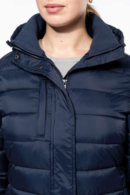 KA6129 - LADIES' LIGHTWEIGHT HOODED PADDED PARKA