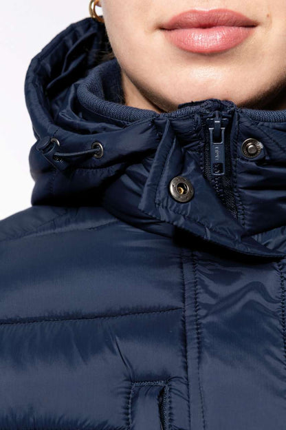 KA6129 - LADIES' LIGHTWEIGHT HOODED PADDED PARKA