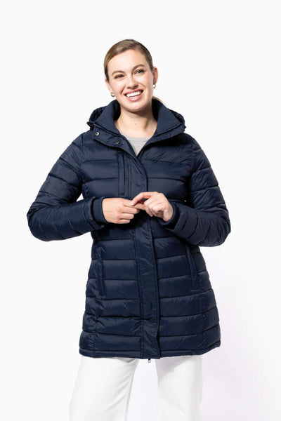 KA6129 - LADIES' LIGHTWEIGHT HOODED PADDED PARKA