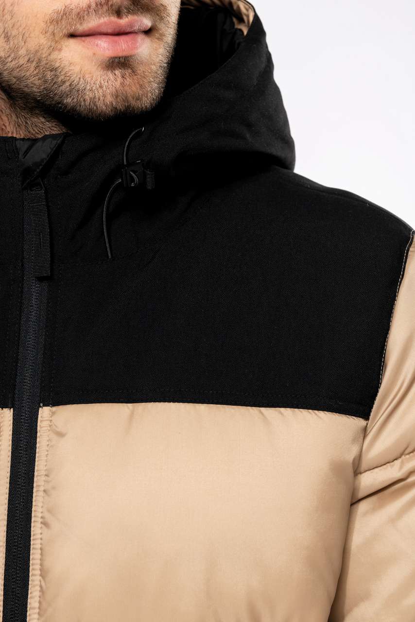KA6163 - UNISEX BI-TONE PADDED JACKET WITH HOOD