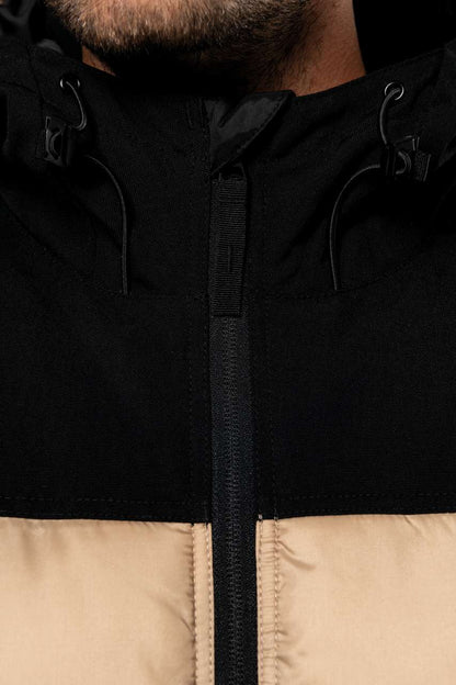 KA6163 - UNISEX BI-TONE PADDED JACKET WITH HOOD