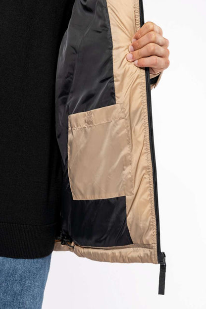 KA6163 - UNISEX BI-TONE PADDED JACKET WITH HOOD