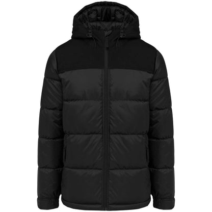 KA6163 - UNISEX BI-TONE PADDED JACKET WITH HOOD